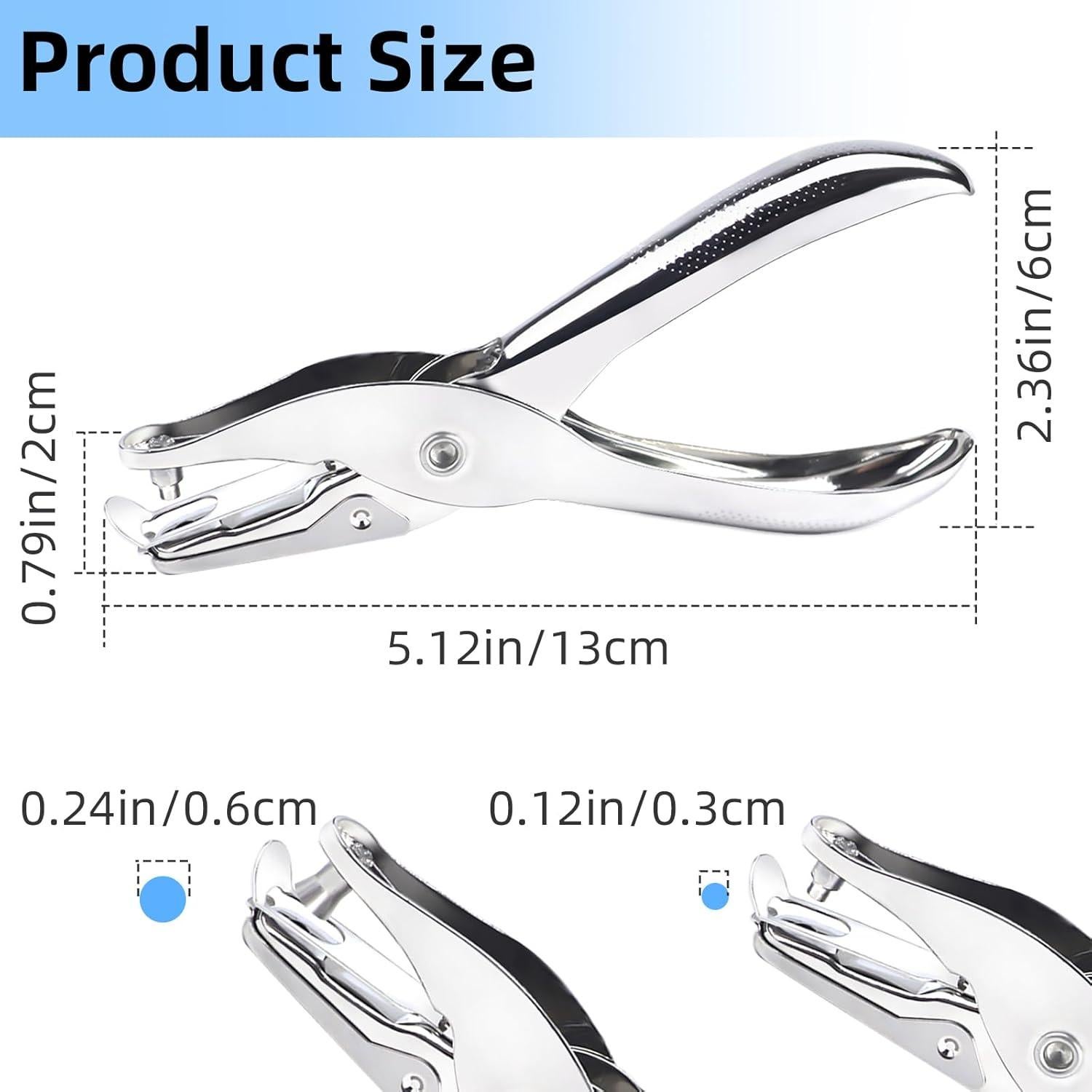 Juego de 2 Perforadoras Manuales de Papel TKYZMS - 6mm y 3mm