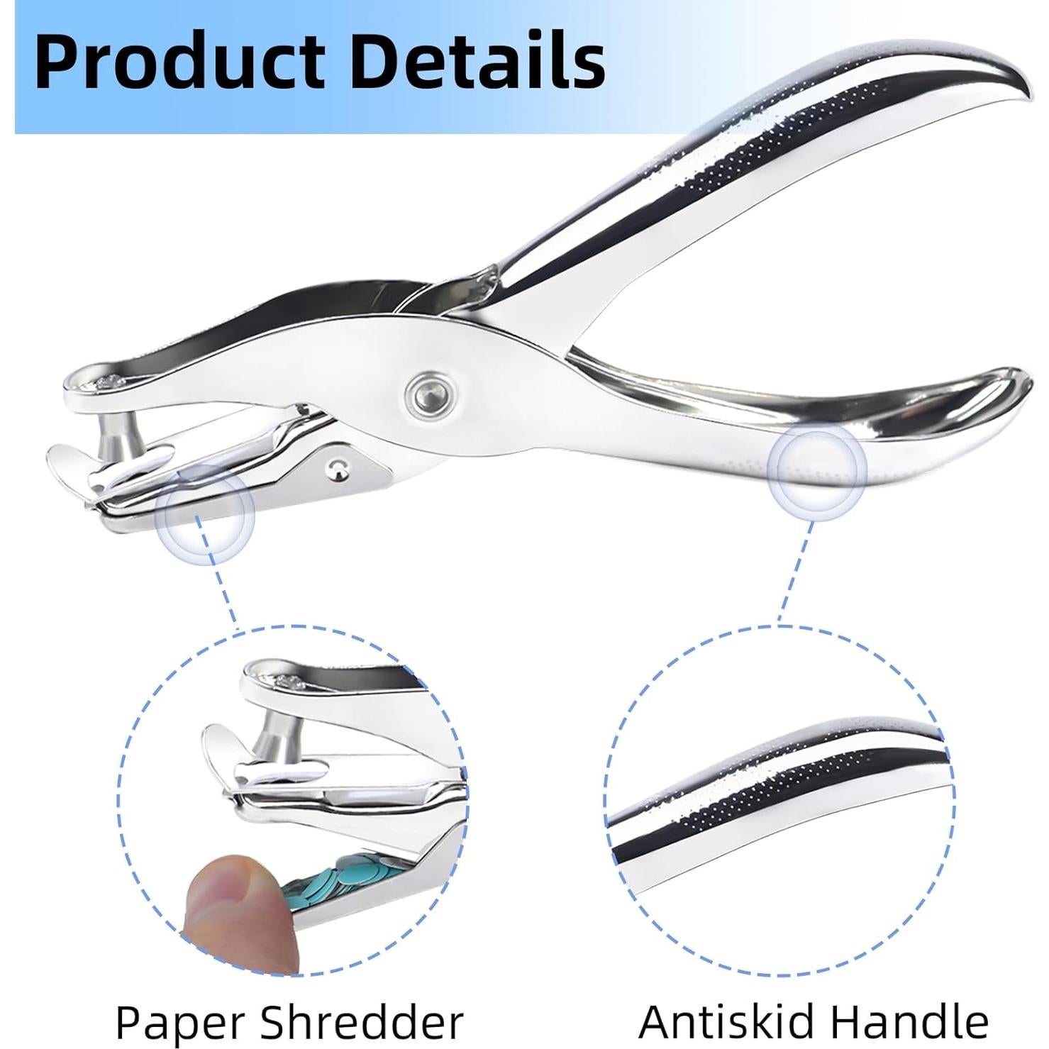 Juego de 2 Perforadoras Manuales de Papel TKYZMS - 6mm y 3mm