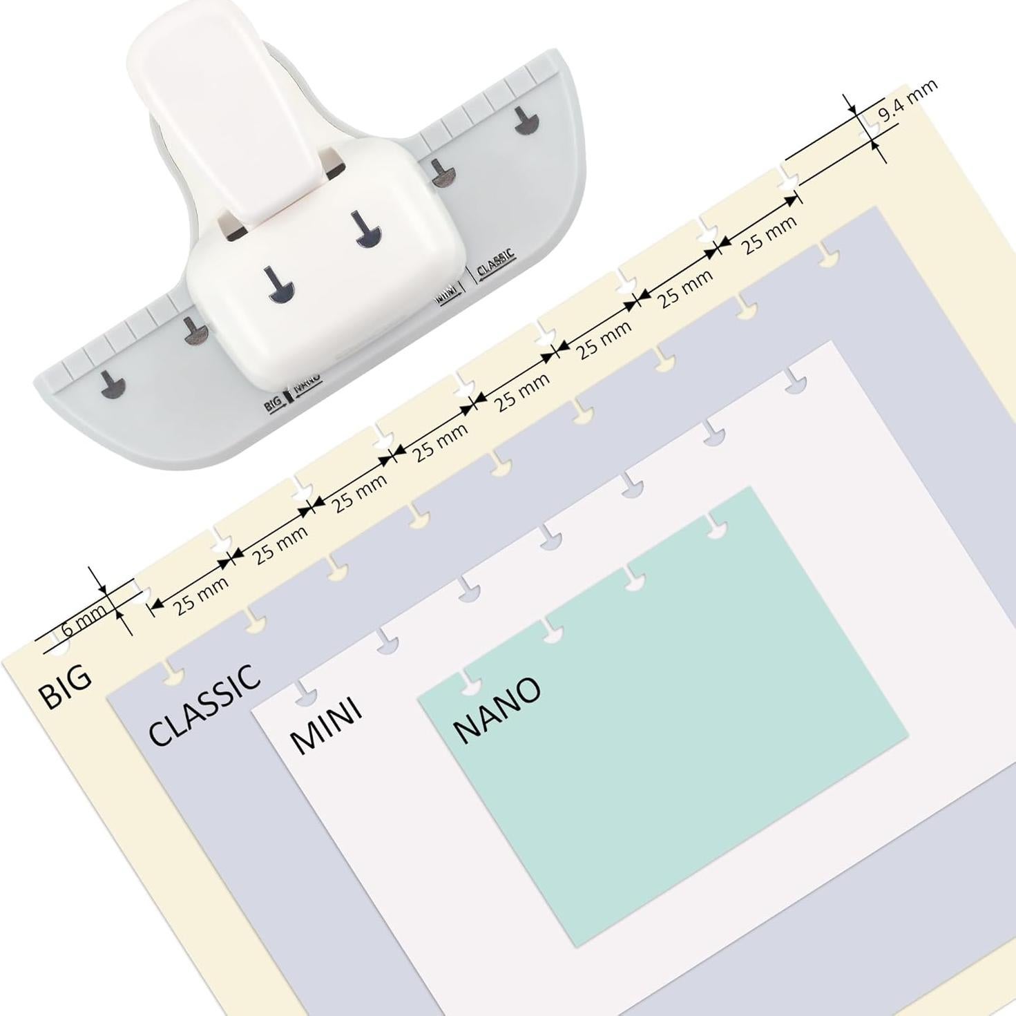 Perforadora de agujero de hongo Bira Craft, capacidad 4 hojas