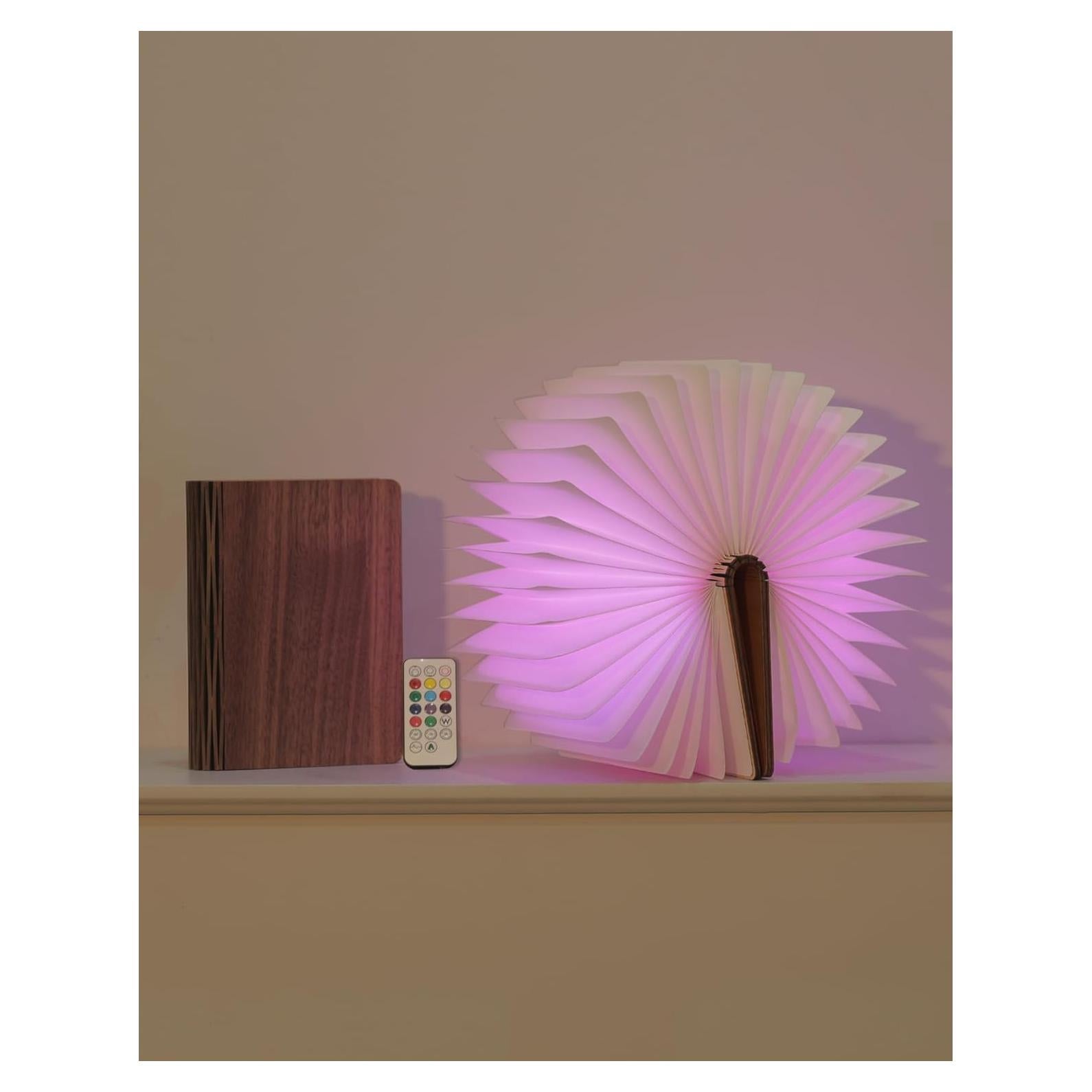 Lámpara de Libro Portátil ZBOLE 12 Colores Control Remoto