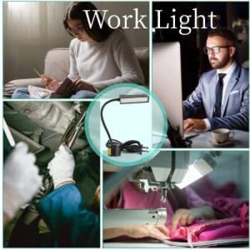 Luz LED de Trabajo eecoo con Brazo Flexible y Base Magnética