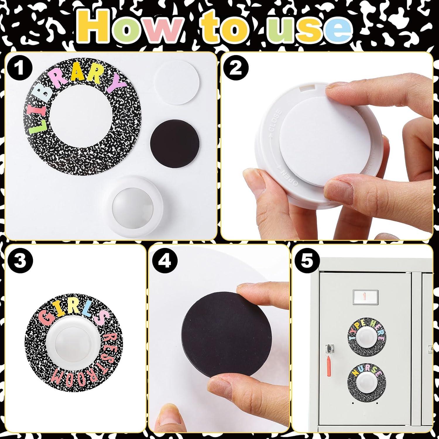 Pases Escolares Magnéticos Glooglitter con Luces de Empuje