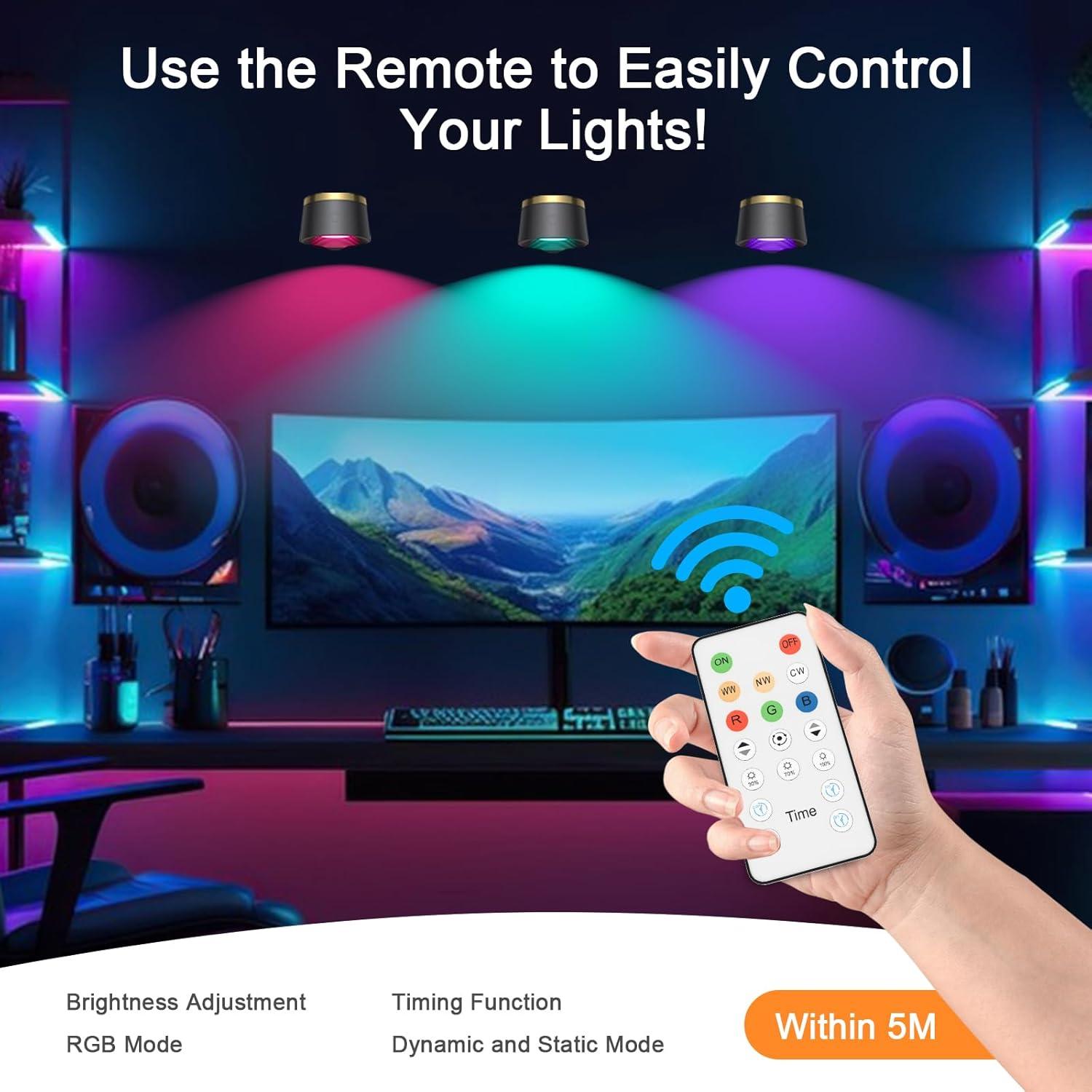 Juego de Apliques de Pared LED Speclux 2 Pcs Negro 3 Temperaturas