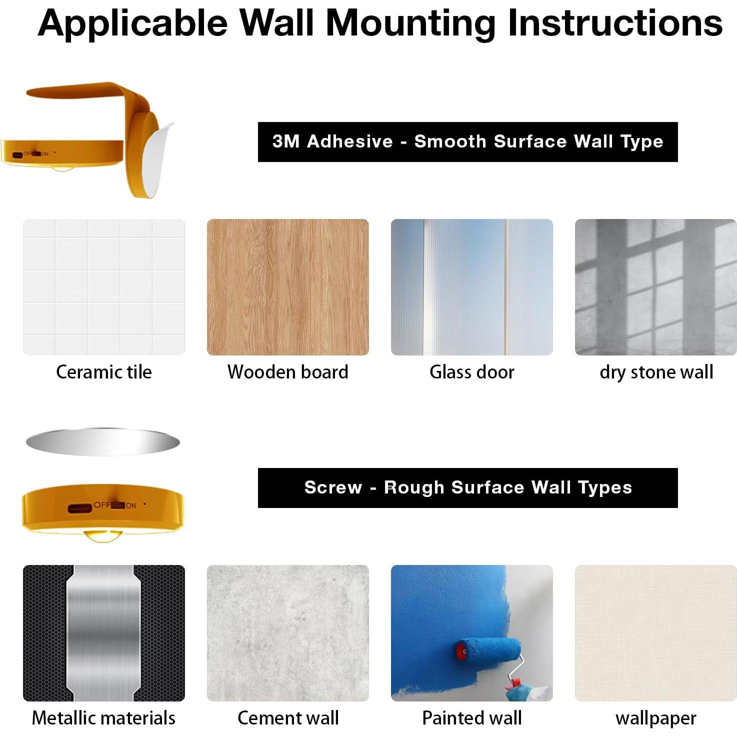 Luces de Imagen Inalámbricas MEKKLEON 4 Paquete Dorado 2000mAh
