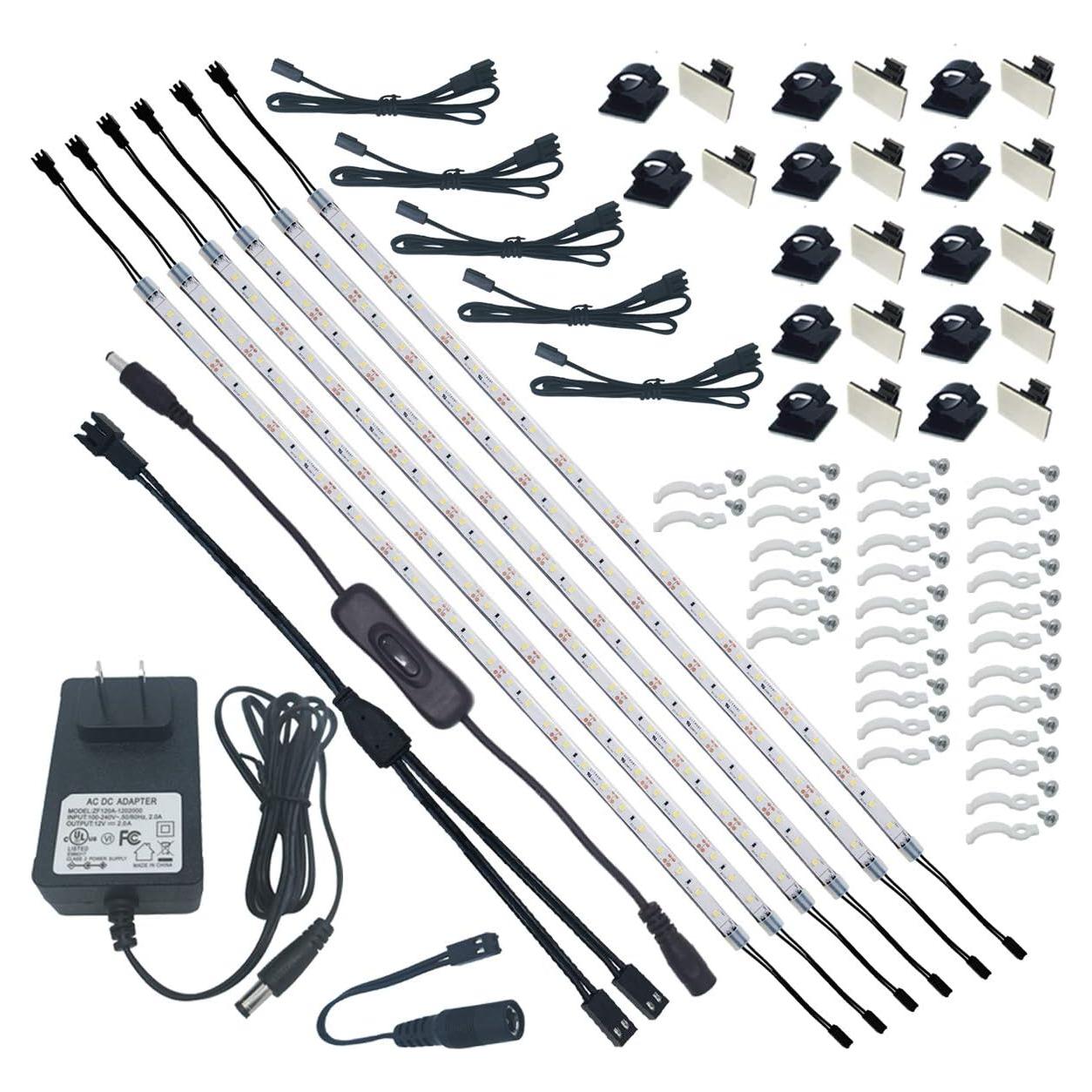 Kit de Iluminación Bajo Gabinete Litever 6 Tiras LED 50 cm 24W