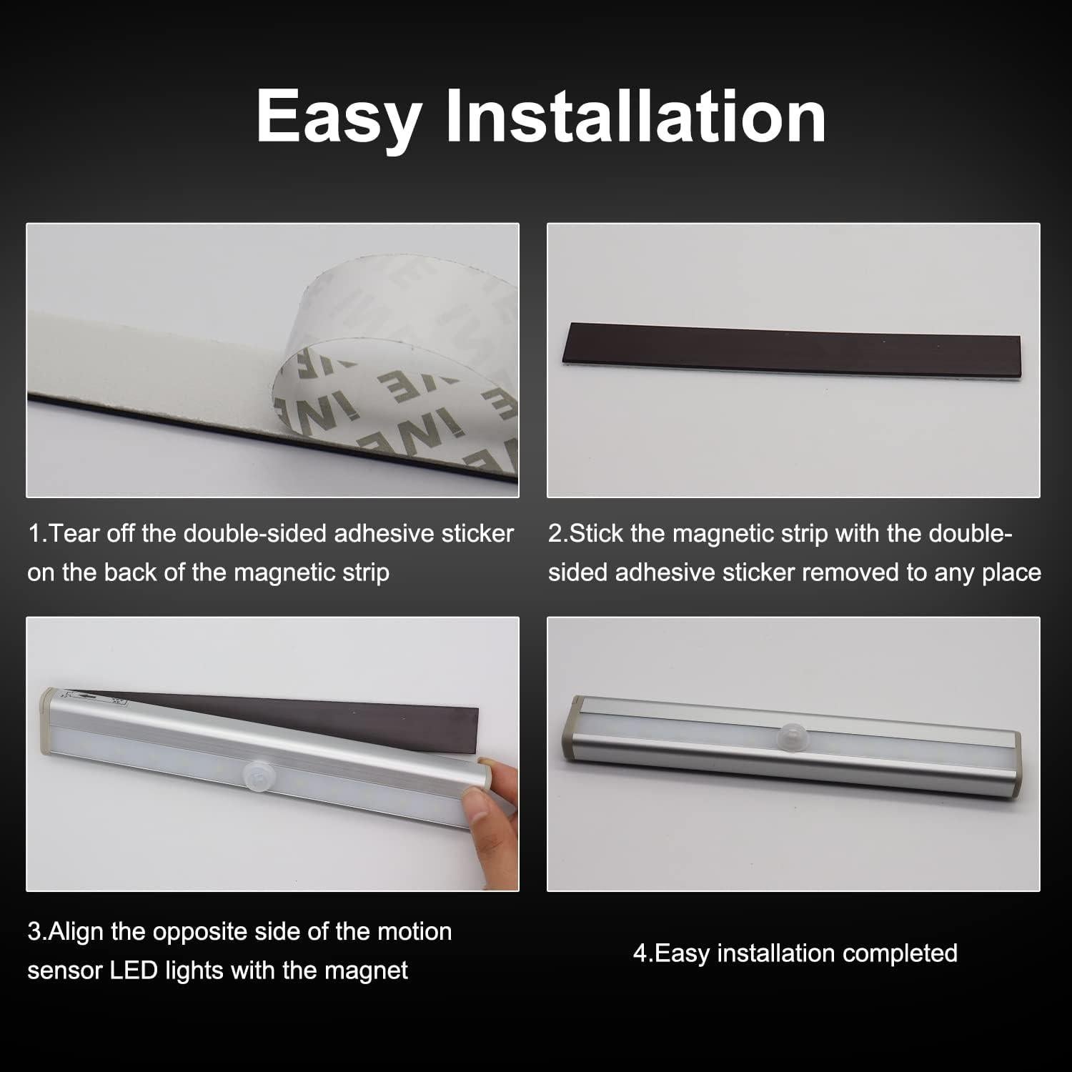 Luces de Escalera LED CCBASEBALL con Sensor de Movimiento - 2 Piezas