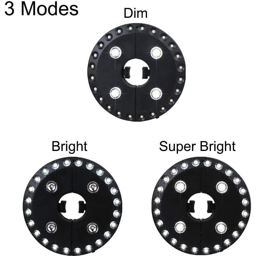 Luz LED para Paraguas OYOCO 28 LEDs 3 Modos de Brillo