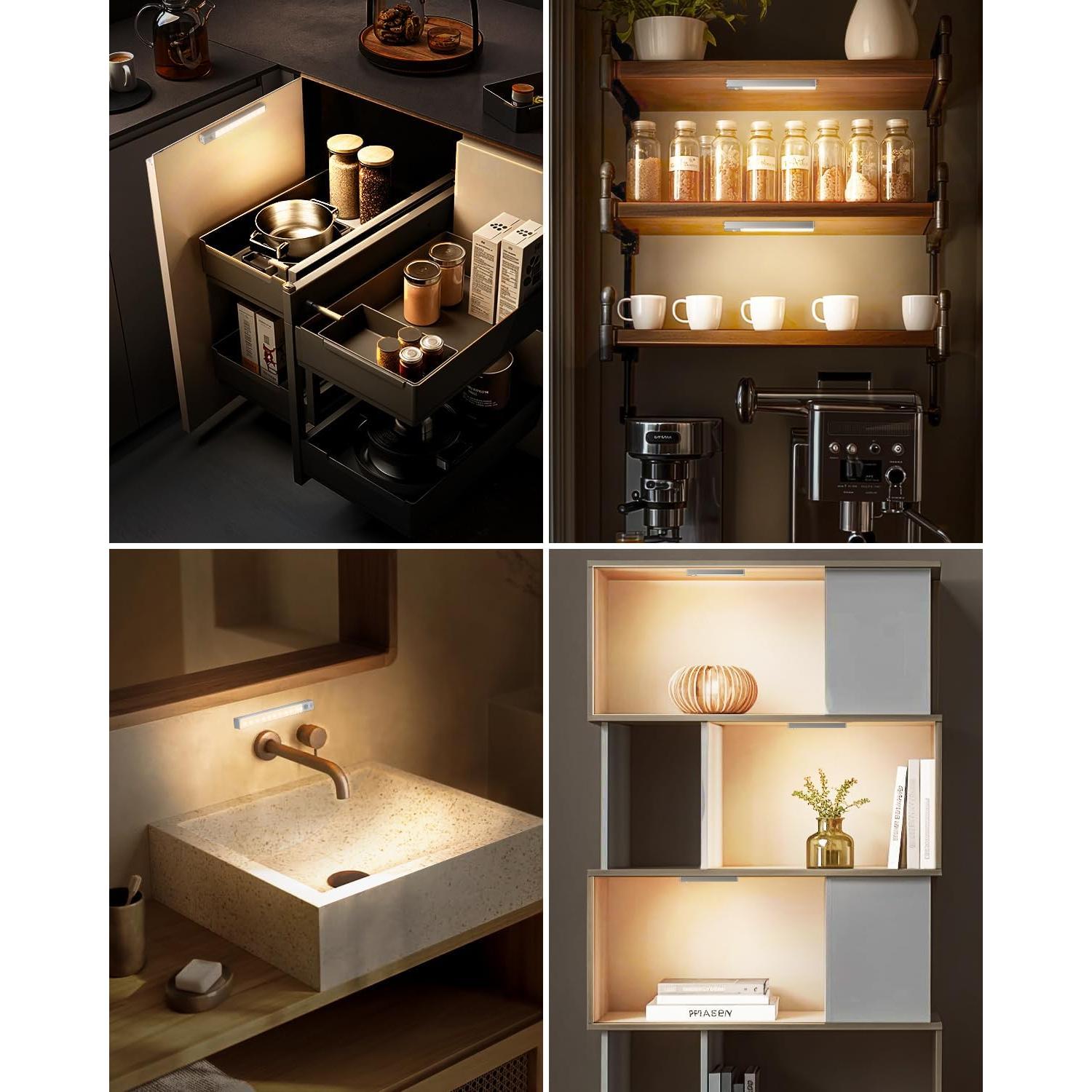 Luces LED Inalámbricas Goodea 7'' Recargables con Sensor 3 pcs