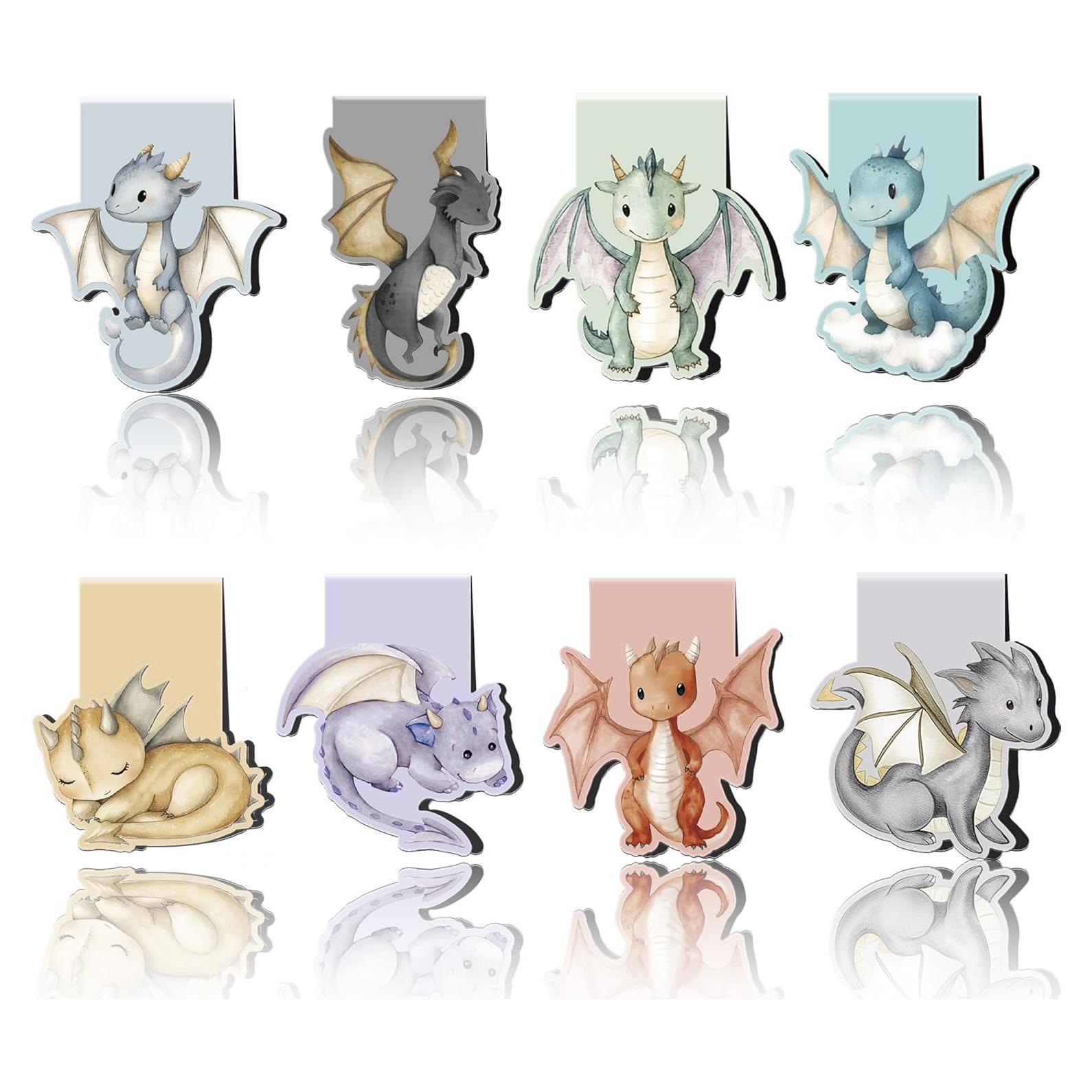 Marcadores Magnéticos Dragón Lindos MENIFEND - 8 Piezas