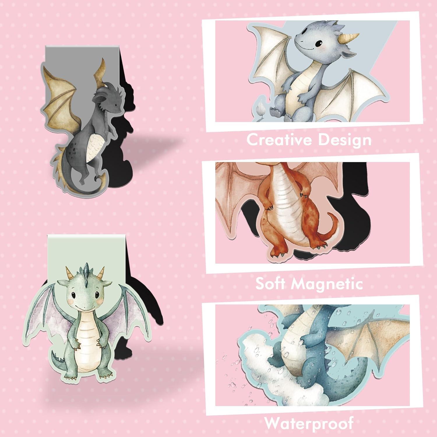 Marcadores Magnéticos Dragón Lindos MENIFEND - 8 Piezas