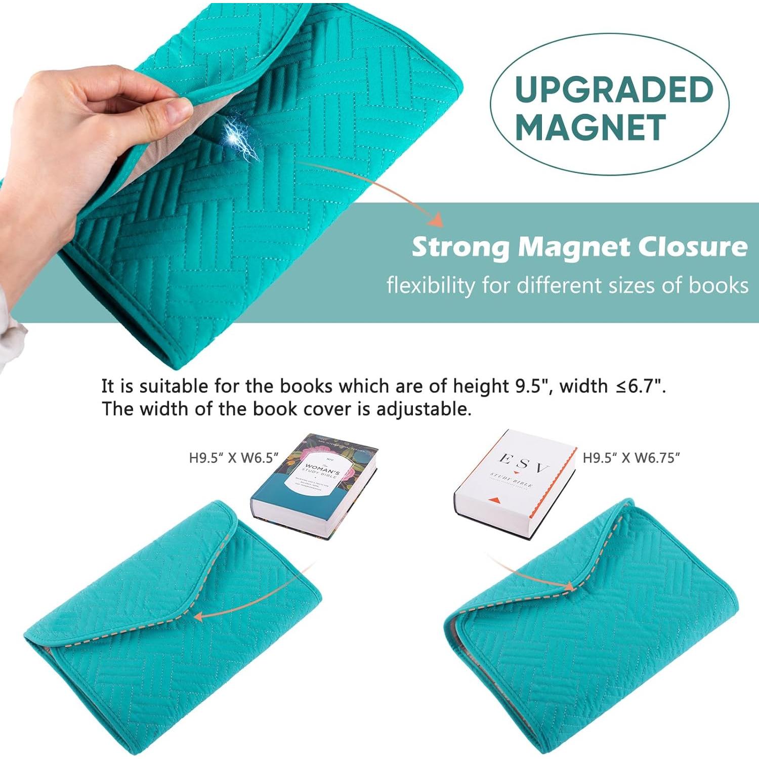 Funda de Libro Reutilizable Aplufine Grande Verde Azulado