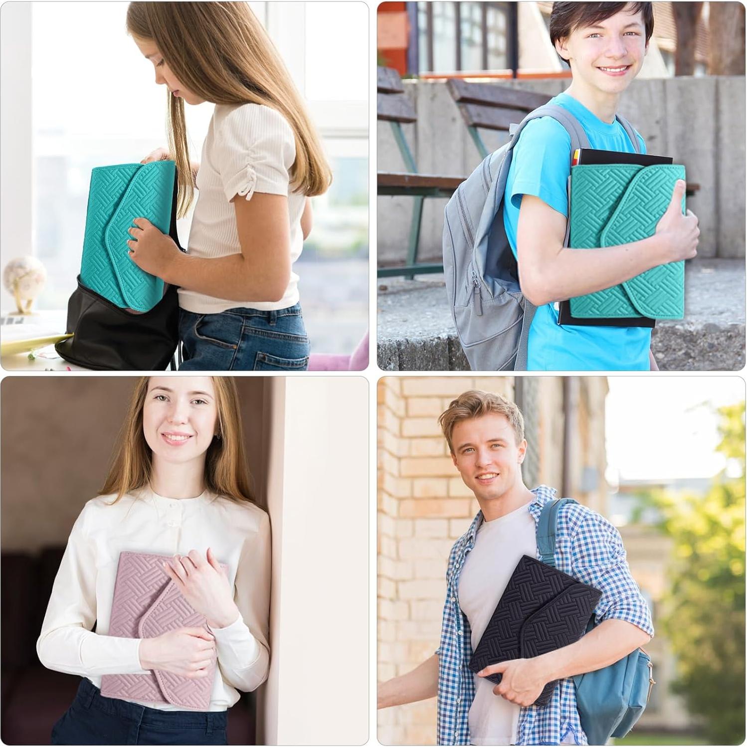 Funda de Libro Reutilizable Aplufine Grande Verde Azulado