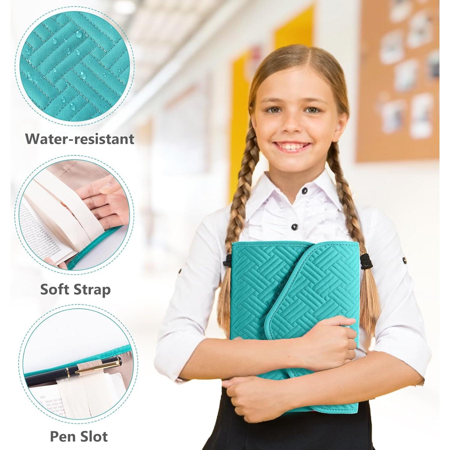 Funda de Libro Reutilizable Aplufine Grande Verde Azulado