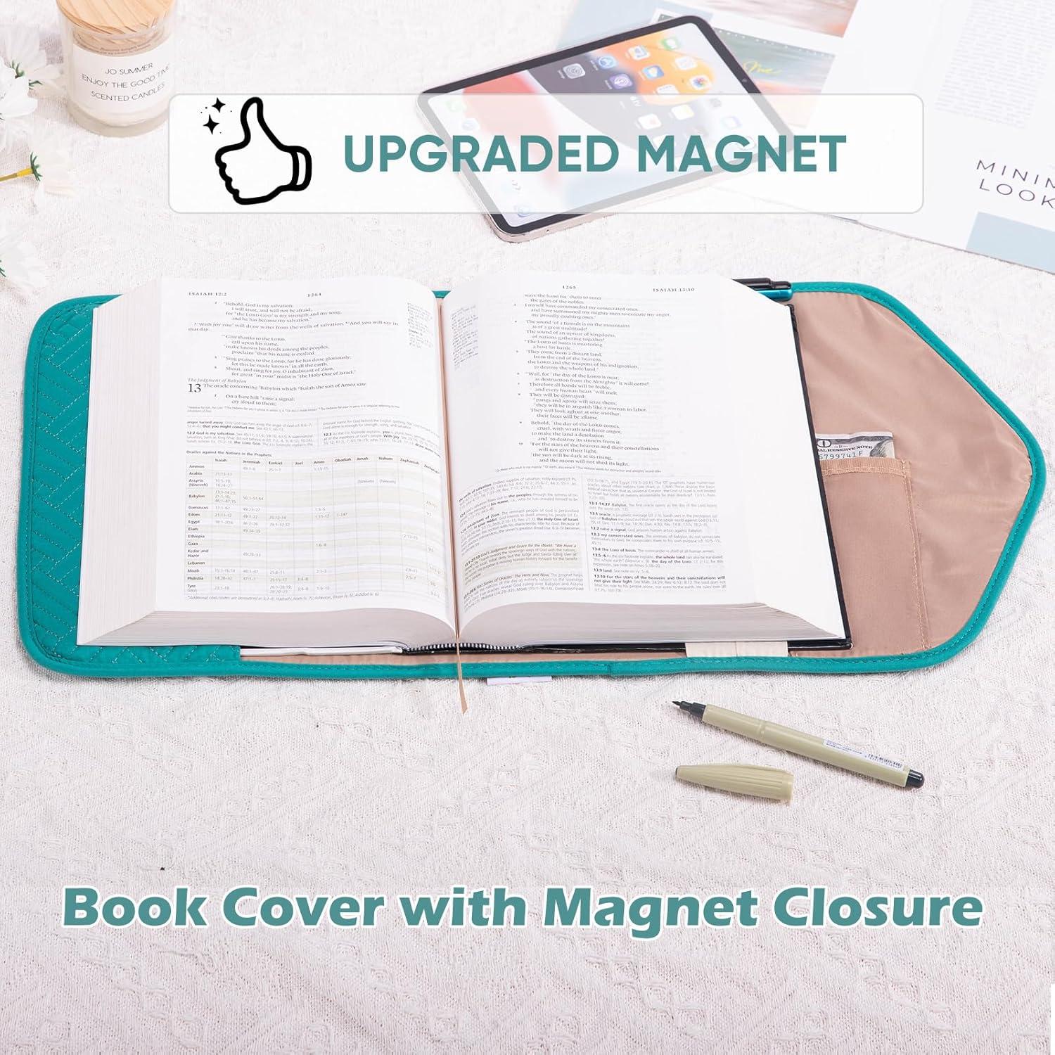 Funda de Libro Reutilizable Aplufine Grande Verde Azulado