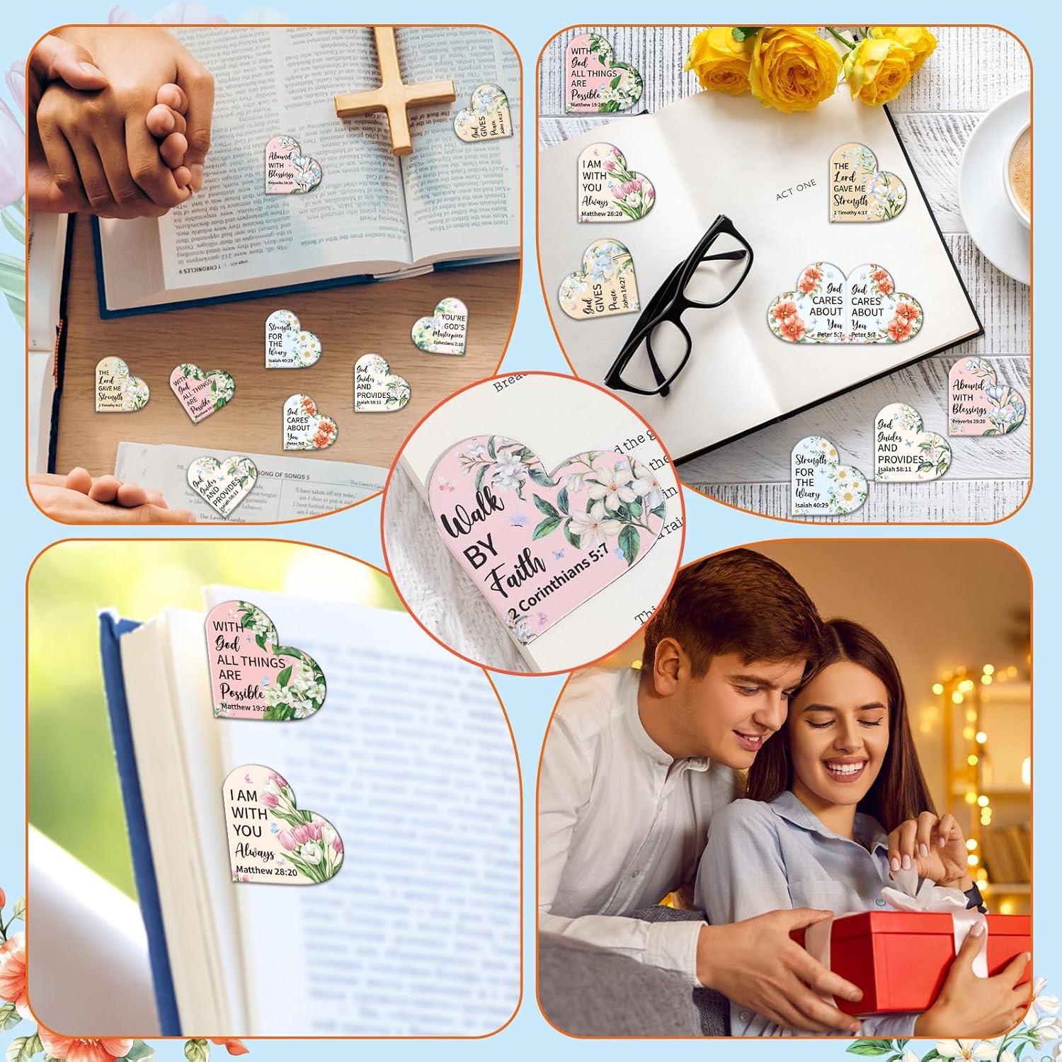 Marcadores Magnéticos Cristianos Wxiben - 30 Pcs Florales