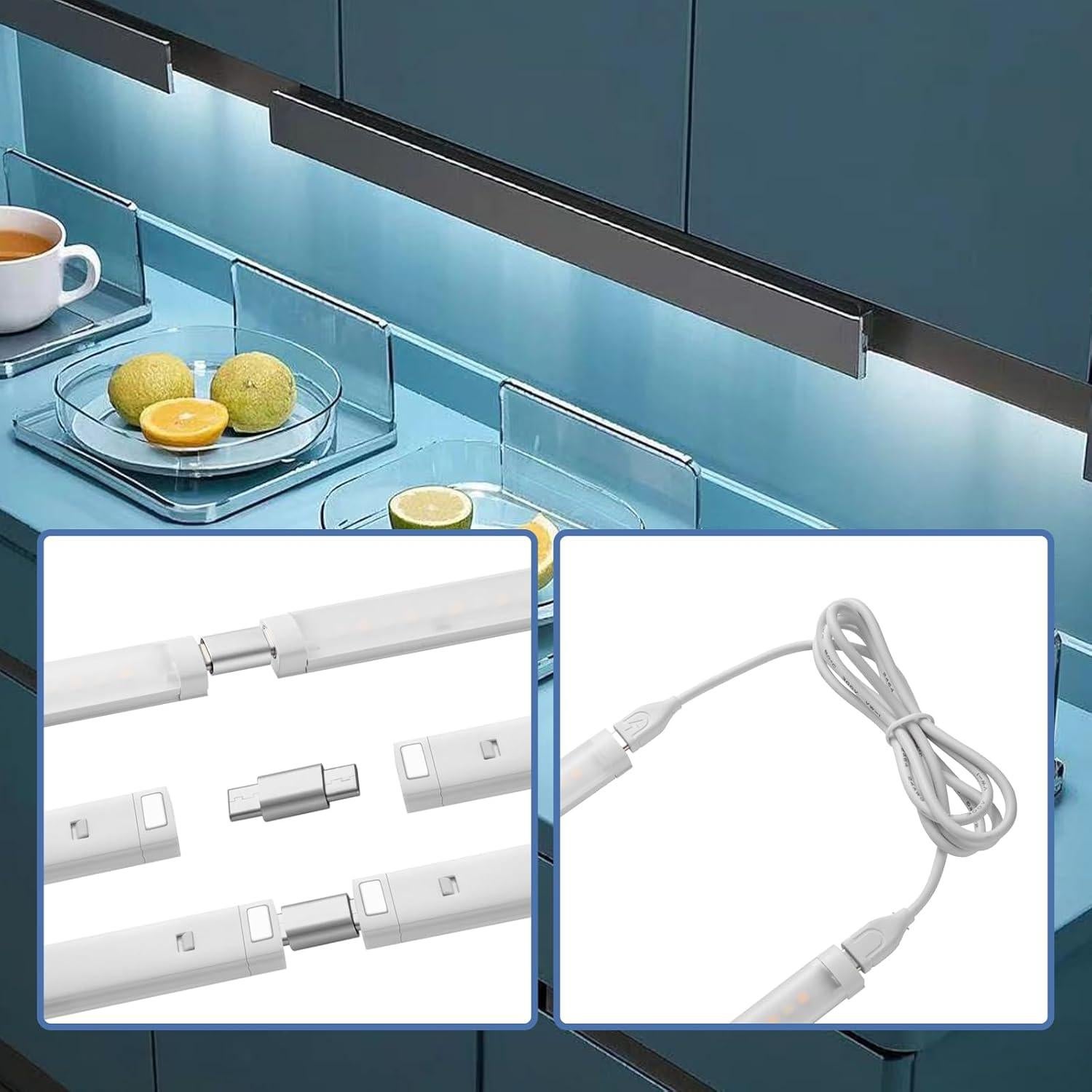 Barra de luz LED bajo gabinete THLITURE 3Pack 12W regulable