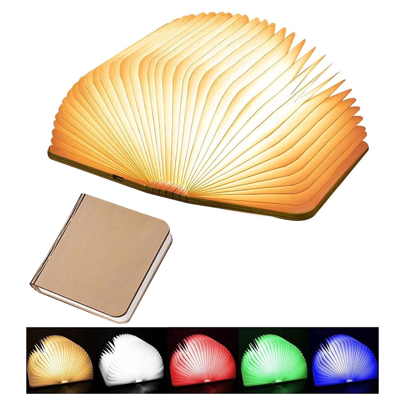 Lámpara de Libro LED Plegable Tiuredx - Madera Arce Blanco