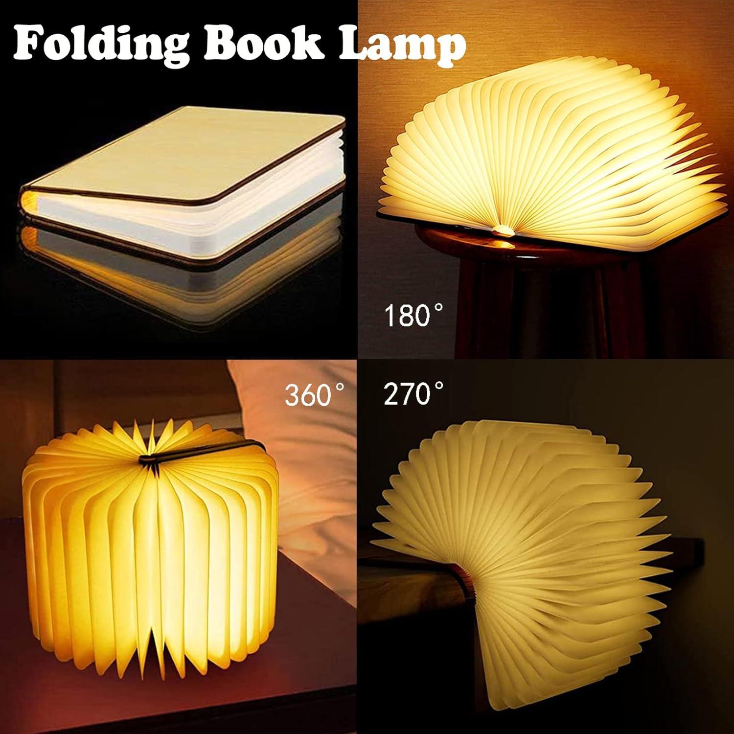 Lámpara de Libro LED Plegable Tiuredx - Madera Arce Blanco