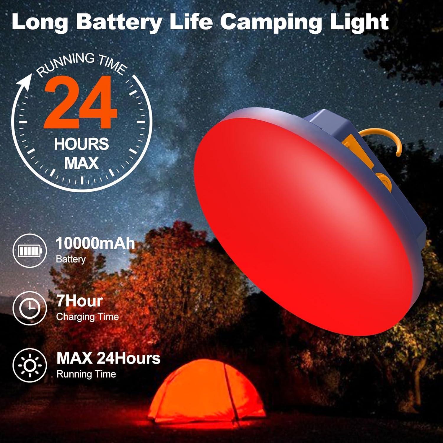 Linterna de Camping AODOO 10000mAh 4000LM IP45 Regulable