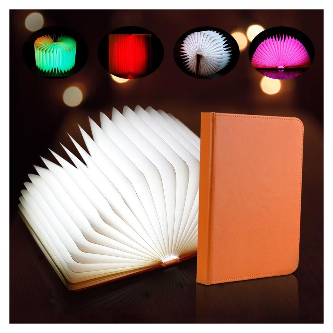 Lámpara de Libro Veesee LED Plegable 8 Colores Recargable