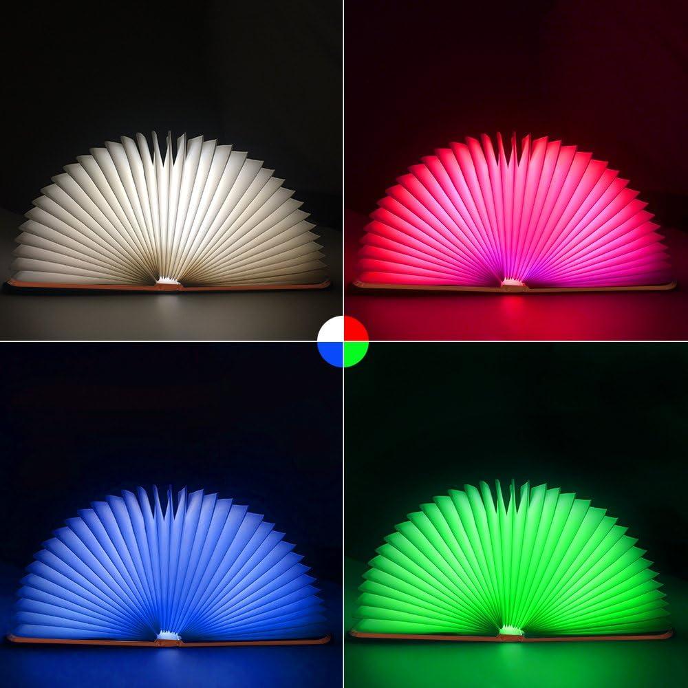 Lámpara de Libro Veesee LED Plegable 8 Colores Recargable