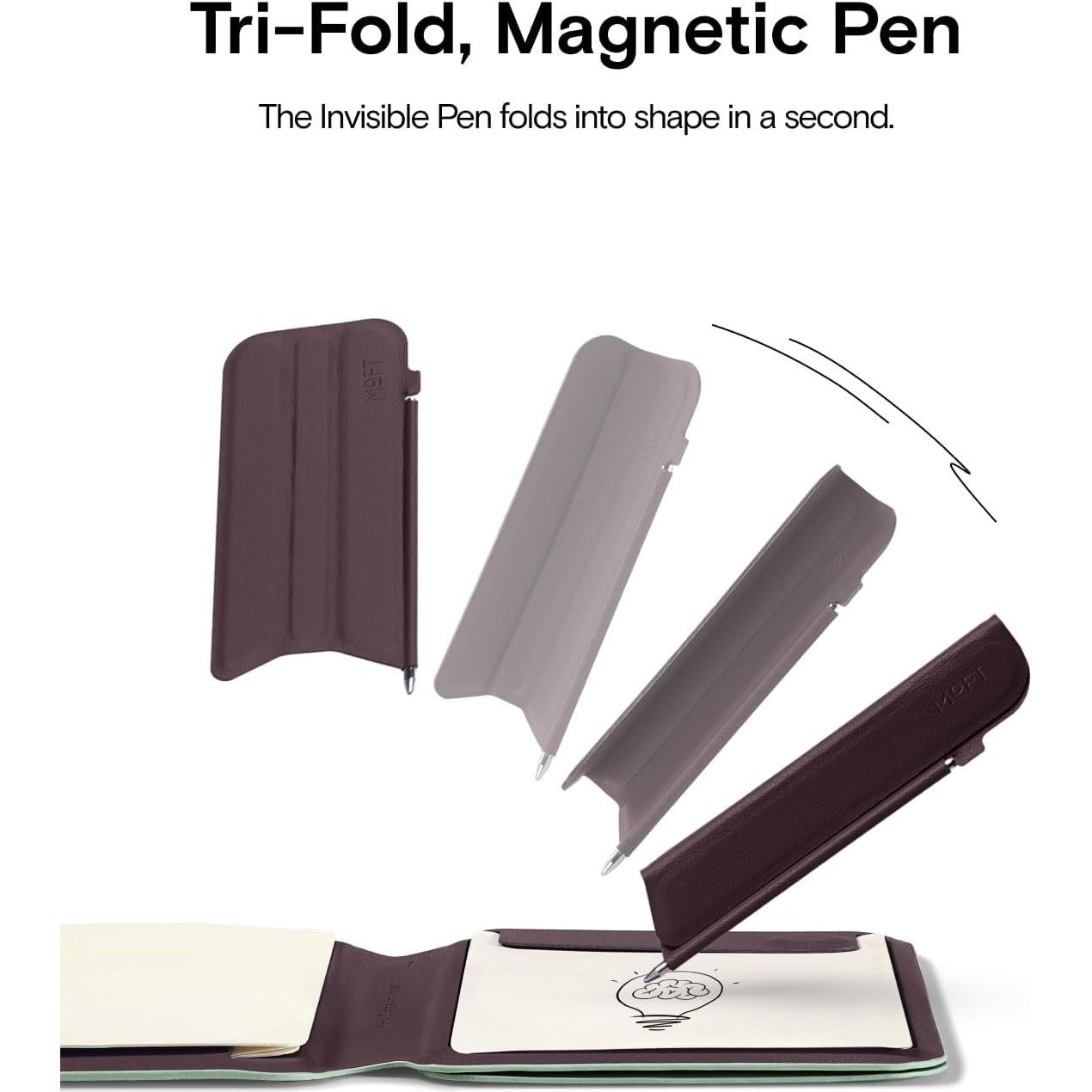 Bolígrafo Invisible MOFT Plegable Ligero 9.5g Color Blackberry