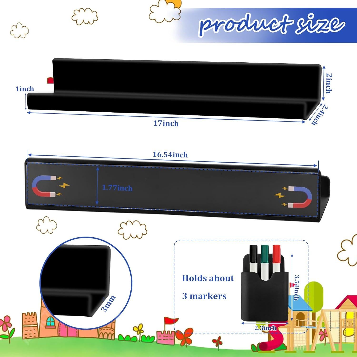 Estantes Magnéticos PENGYUDA 43.18cm para Oficina y Aula