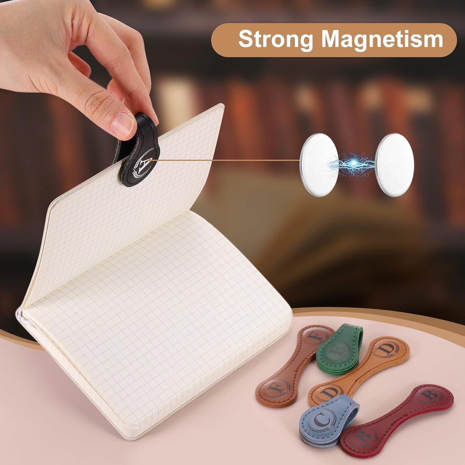 Marcador Magnético de Piel Personalizado uxcell Verde Claro