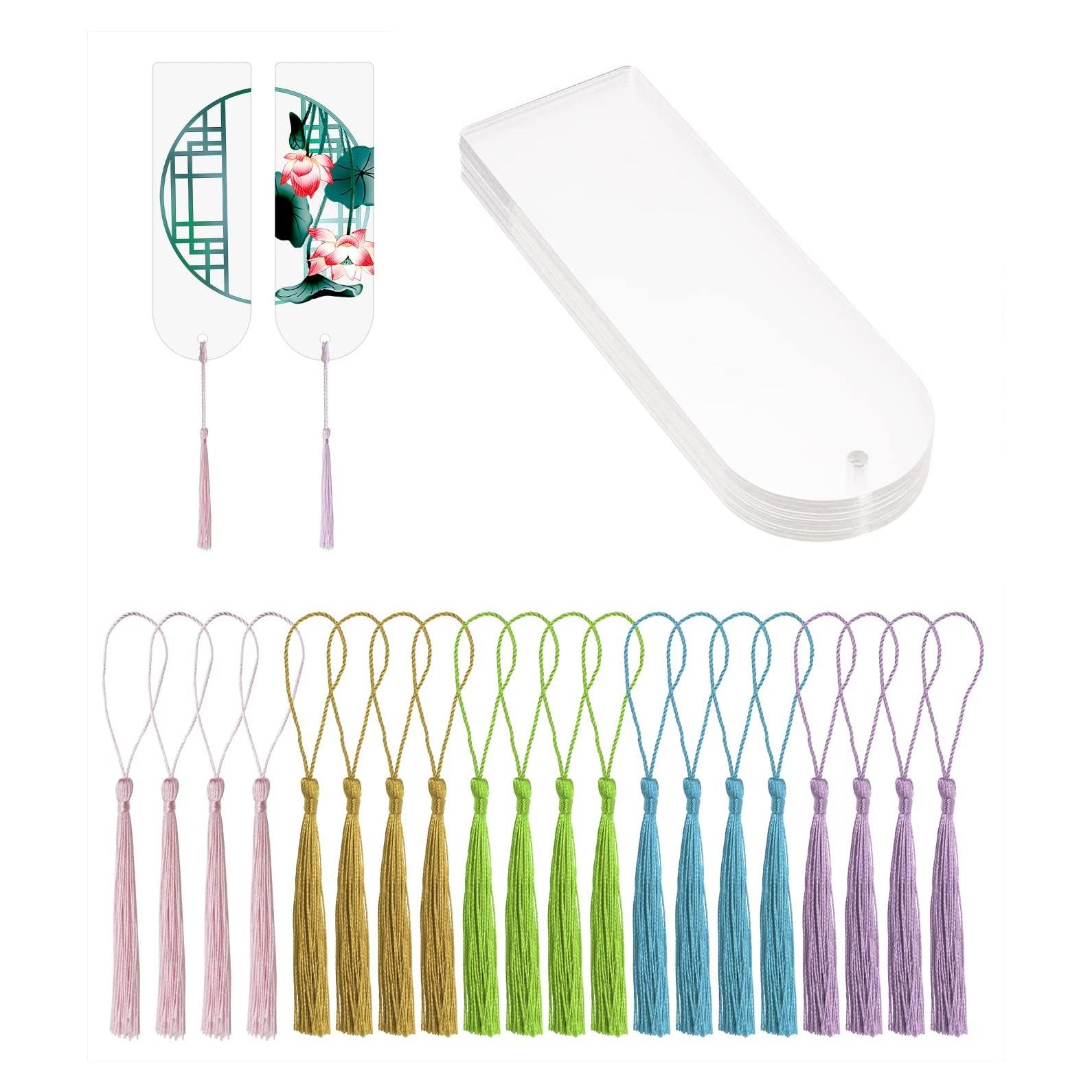 Marcadores de Página Acrílico Claro Penta Angel 20 Pcs DIY