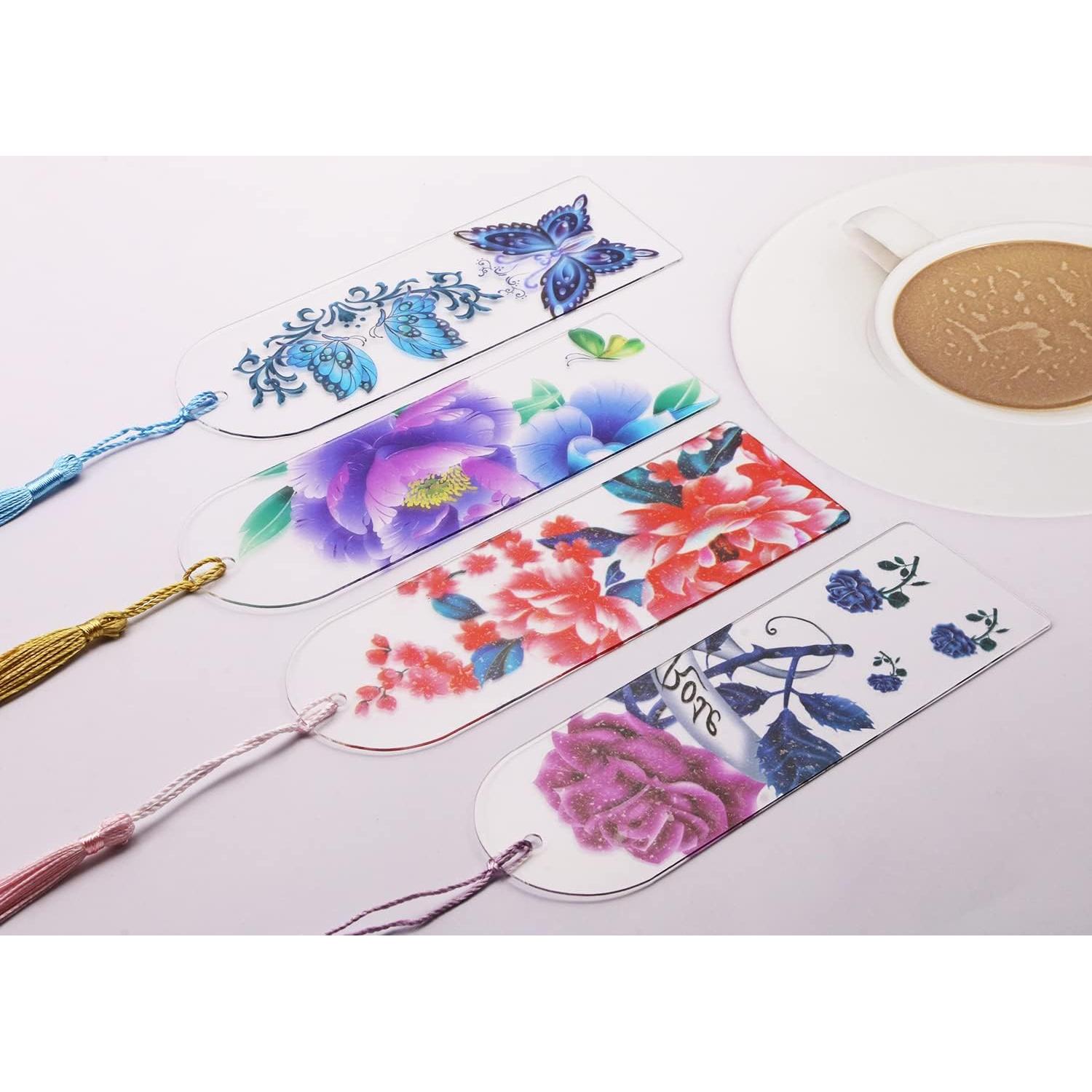 Marcadores de Página Acrílico Claro Penta Angel 20 Pcs DIY