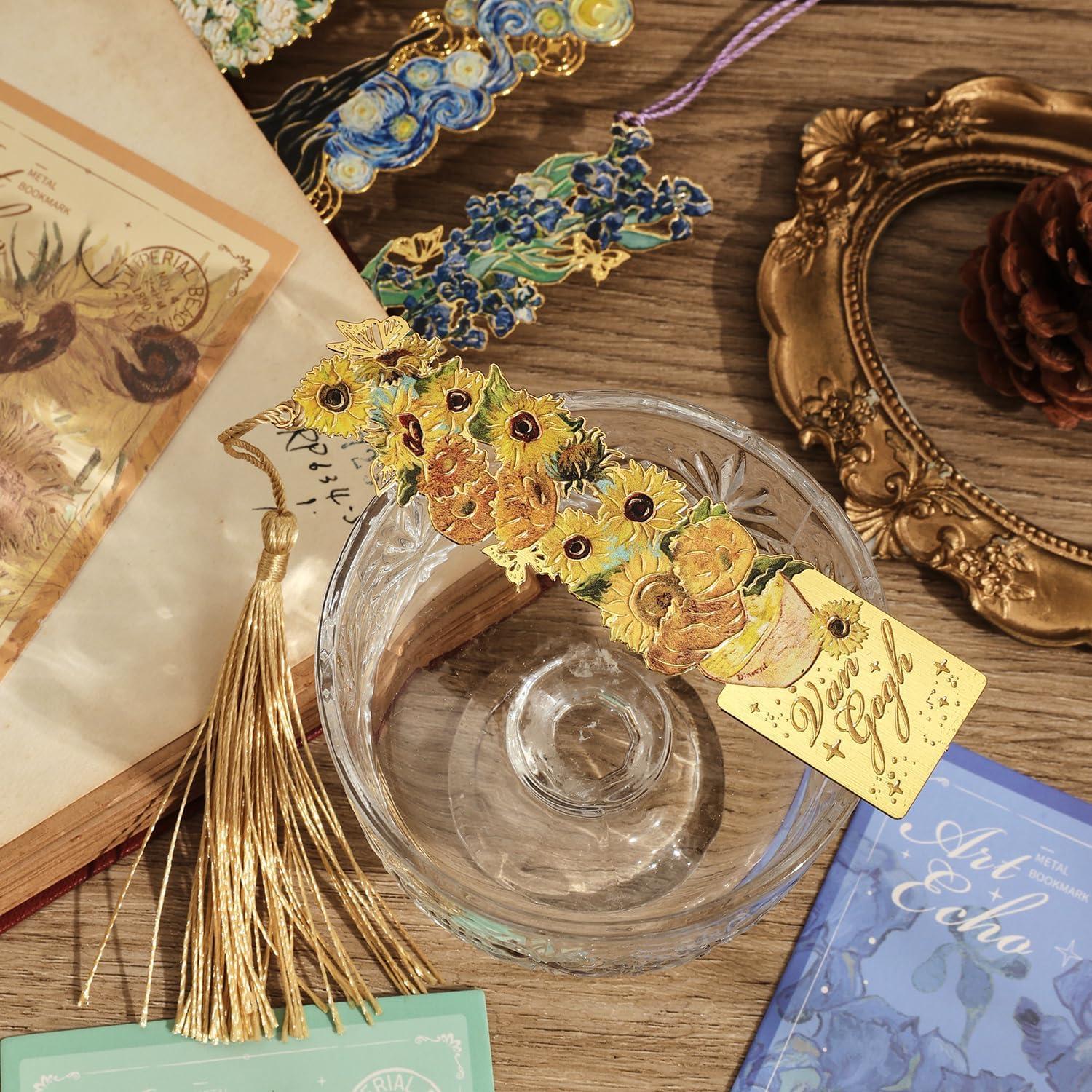 4 Marcadores de Metal con Borlas Emmoolife - Pintura al Óleo