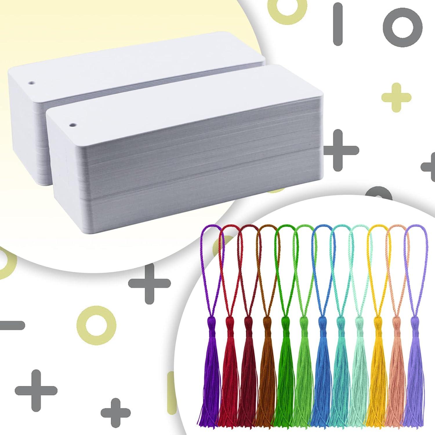 Kit de Marcadores Blancos Bercoor 240 Pcs con Borlas Coloridas