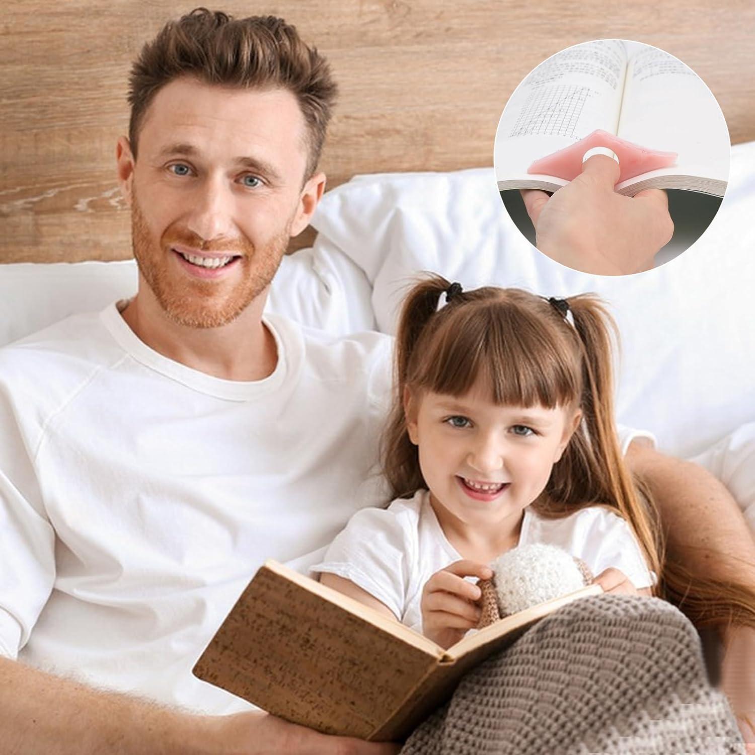 Soporte de Página para Dedos Kartterfly 2Pack Rosa y Verde Oliva