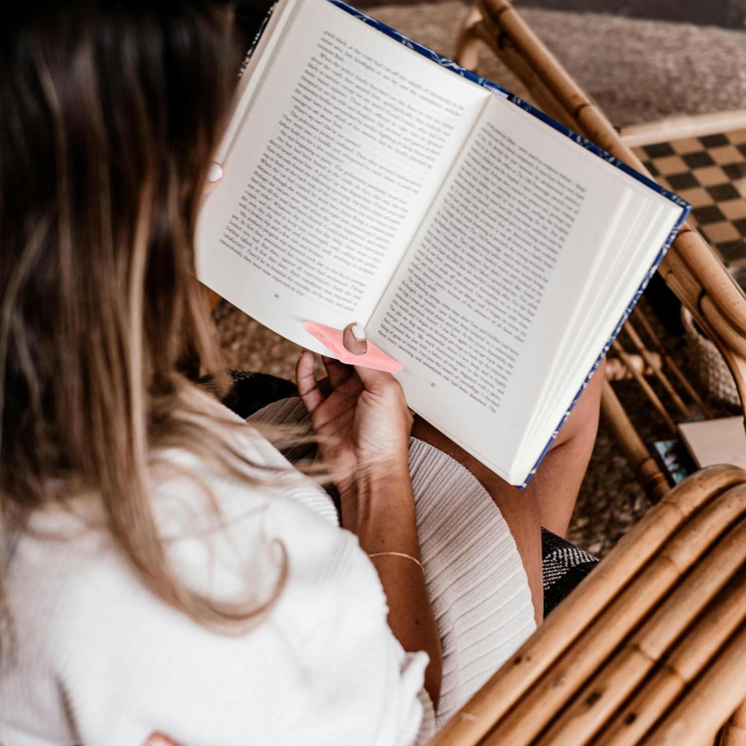 Soporte de Página para Dedos Kartterfly 2Pack Rosa y Verde Oliva