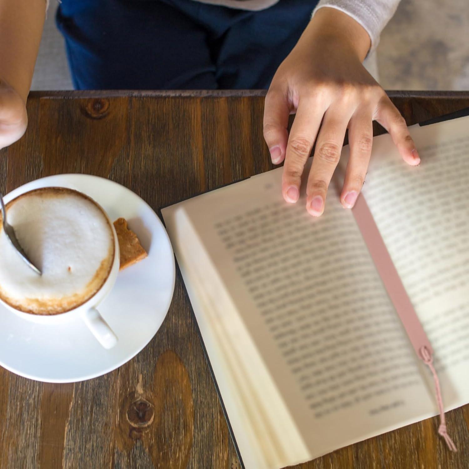 Kosiz 12 Marcadores de Páginas de Cuero Coloridos 1.3x15 cm