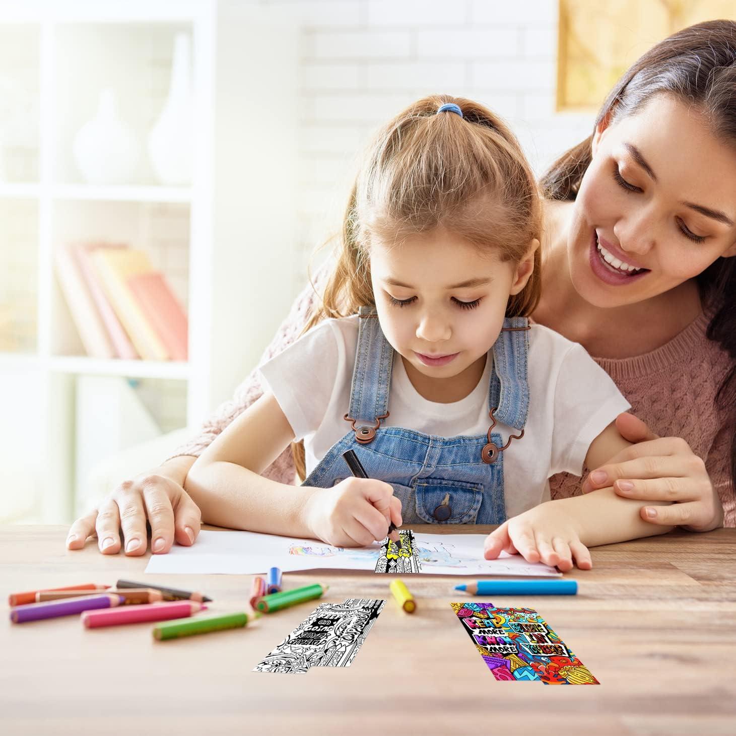 120 Marcadores DIY VOCHIC con Citas Inspiradoras para Colorear