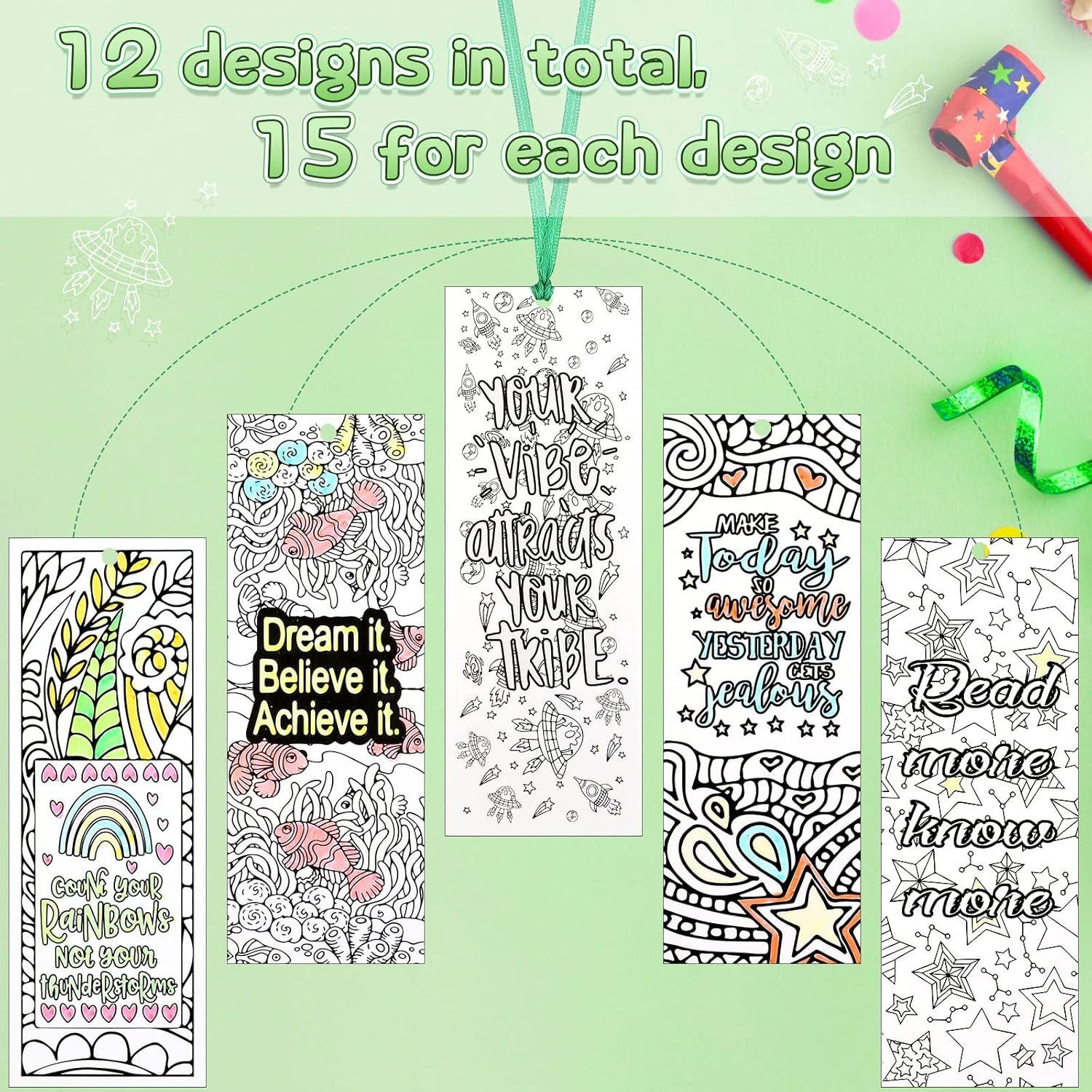 Marcadores Inspiradores Gersoniel 180 Piezas para Colorear