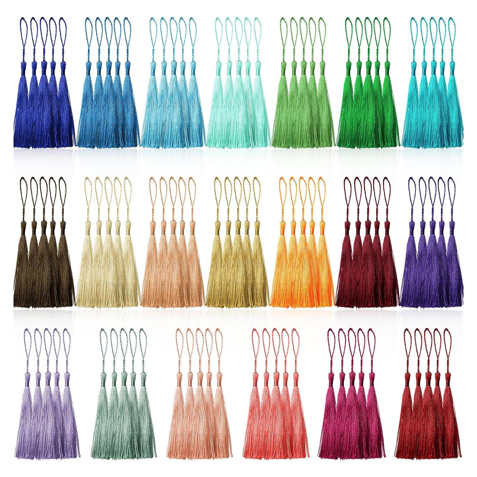 Borlas Suaves Creatrill 100 Pcs 13 cm Multicolor para DIY
