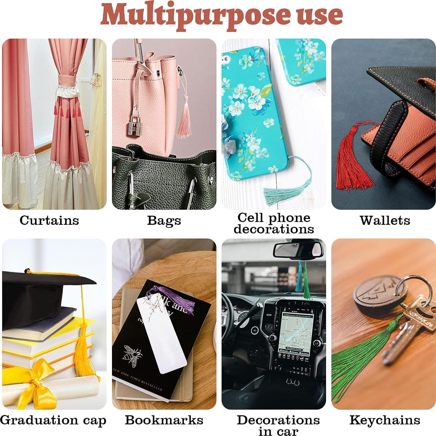 Borlas Suaves Creatrill 100 Pcs 13 cm Multicolor para DIY