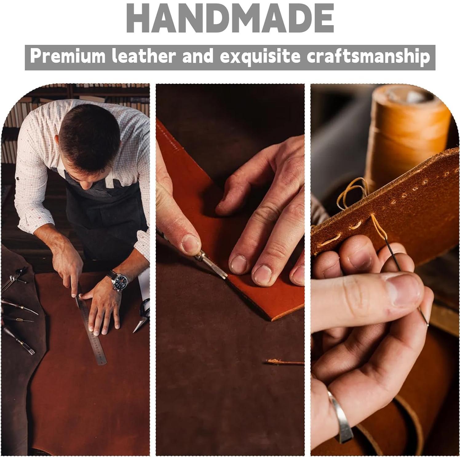 Marcadores de Páginas de Cuero WONVOC - 6 PCS, 13 cm