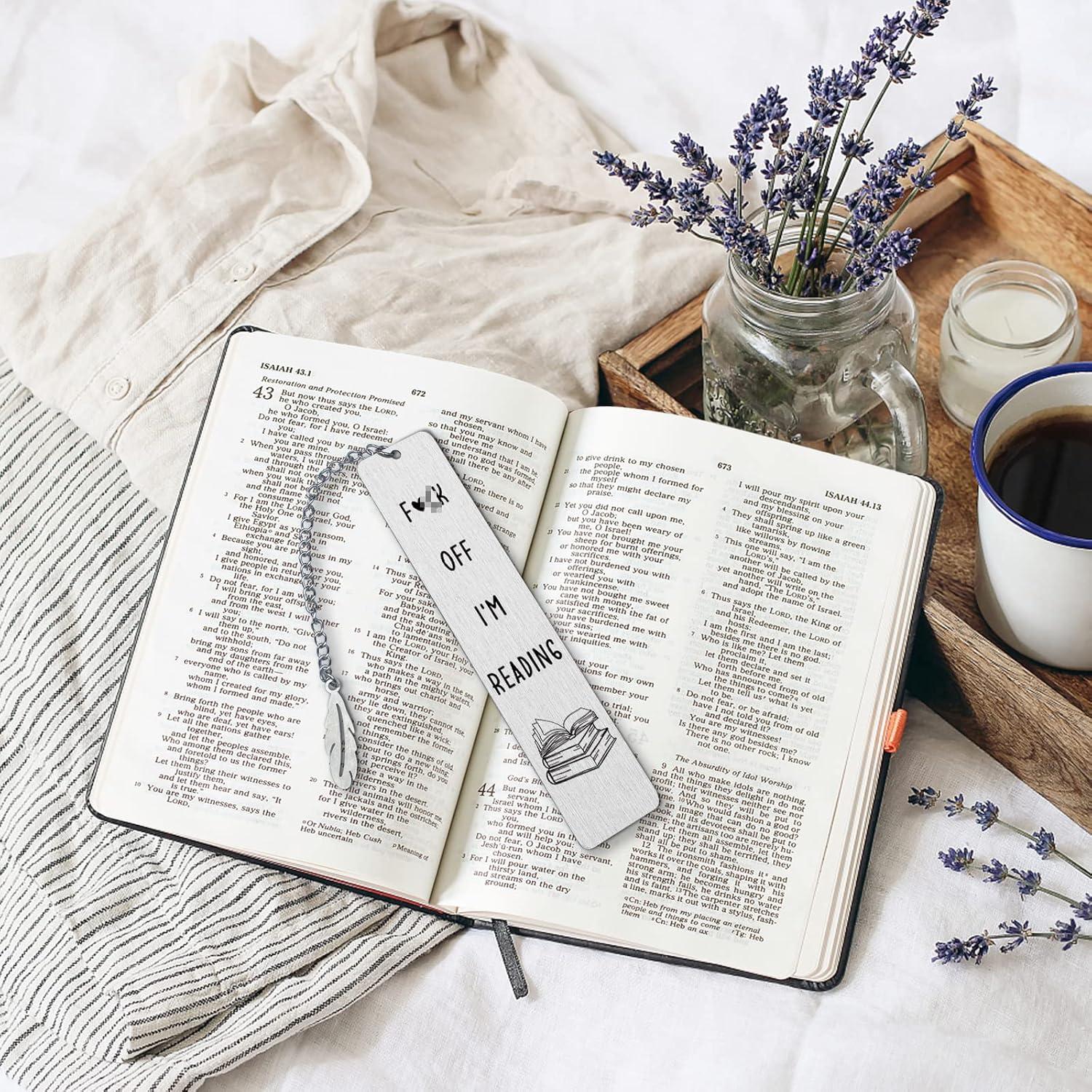 Marcador Divertido de Acero Inoxidable JCHCAMRY 13x3cm