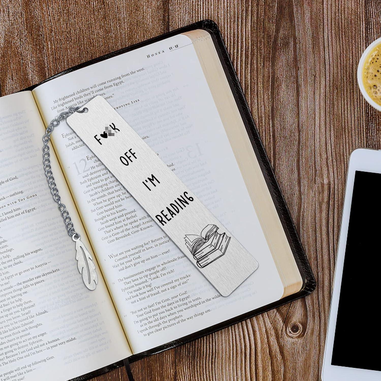 Marcador Divertido de Acero Inoxidable JCHCAMRY 13x3cm