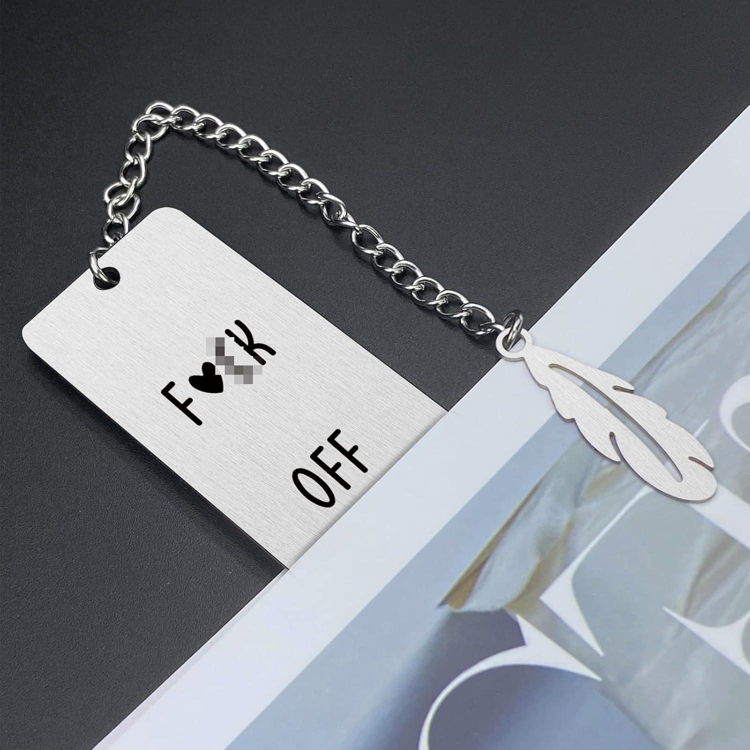 Marcador Divertido de Acero Inoxidable JCHCAMRY 13x3cm