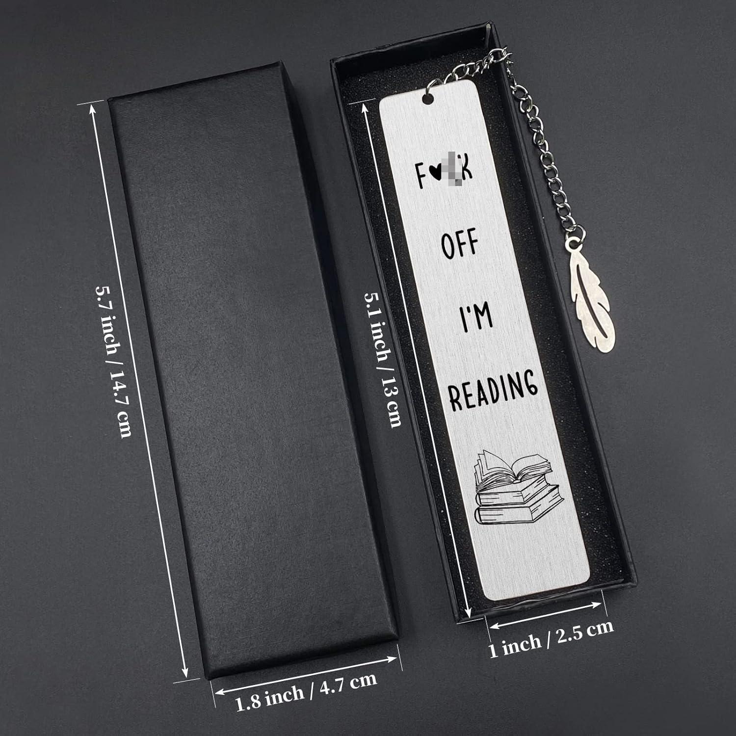 Marcador Divertido de Acero Inoxidable JCHCAMRY 13x3cm