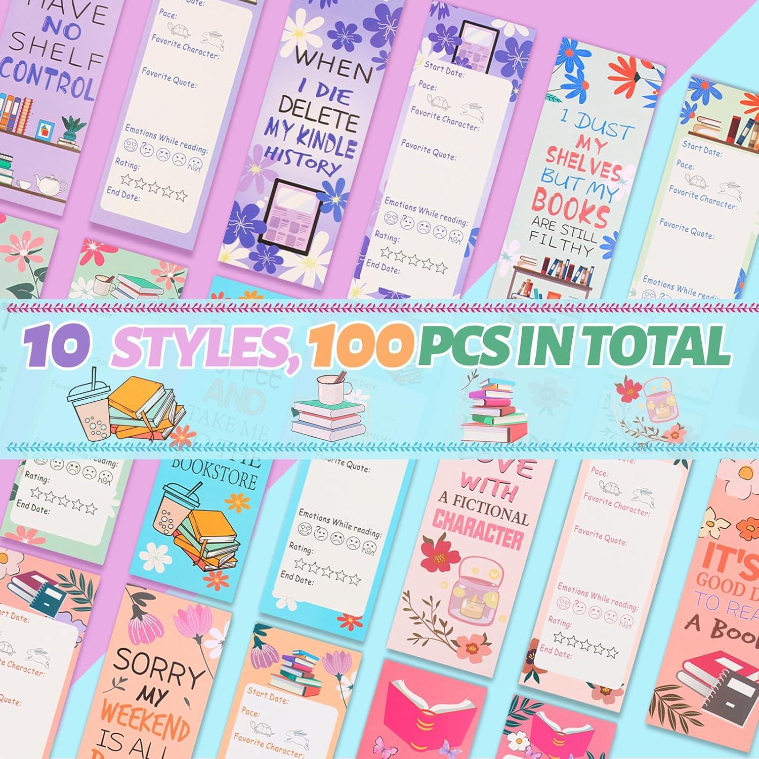 Marcadores de Página LiYiQ 100 Pcs Doble Cara Coloridos