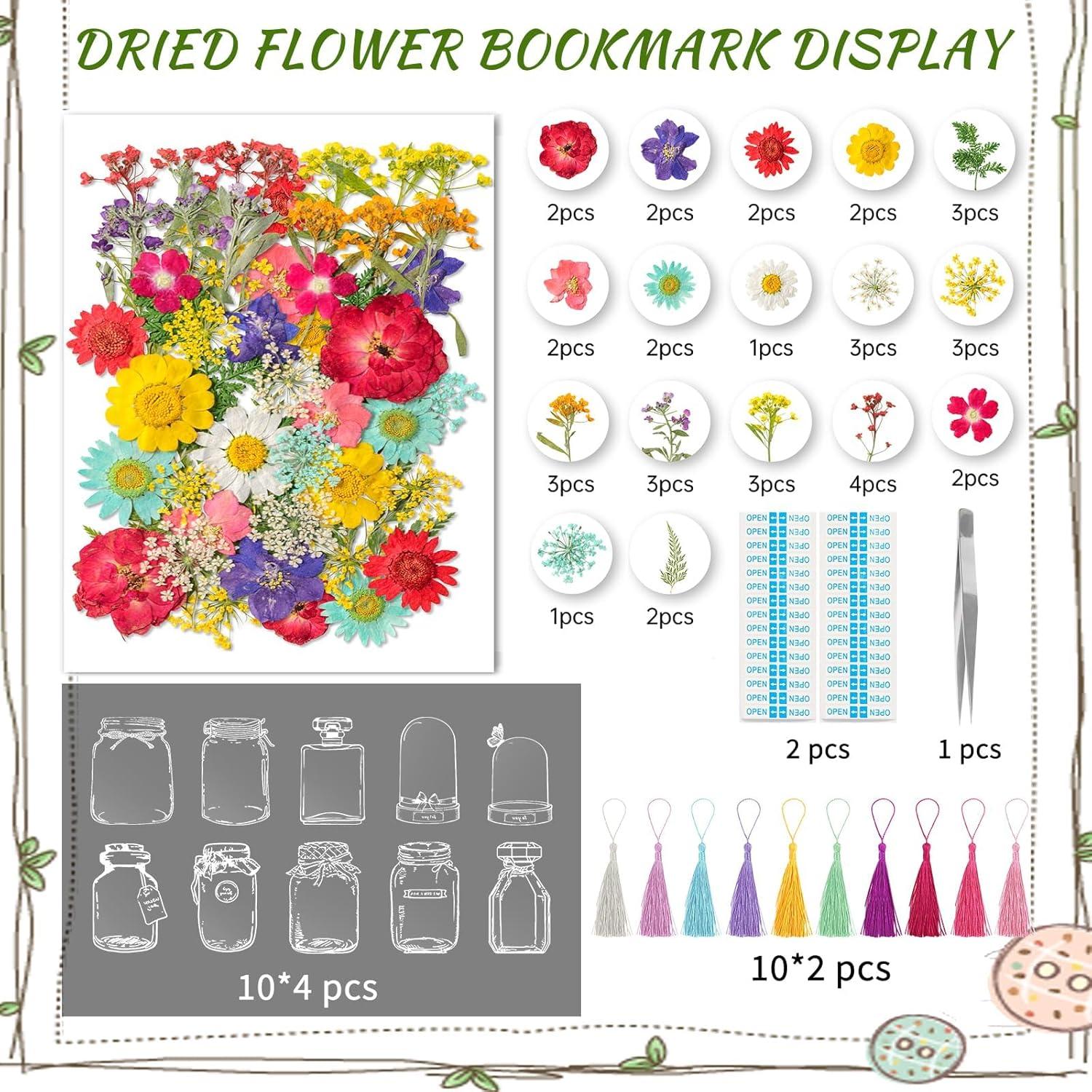 Kit de Marcadores de Flores Secas Kaluofan 103PCS DIY