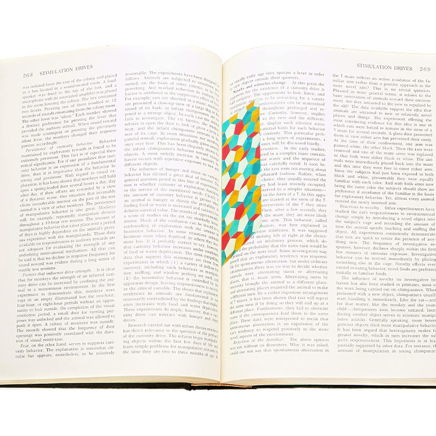 Marcadores de Libros Laminados QPEY - 160 Pcs Multicolor 14x3.8cm