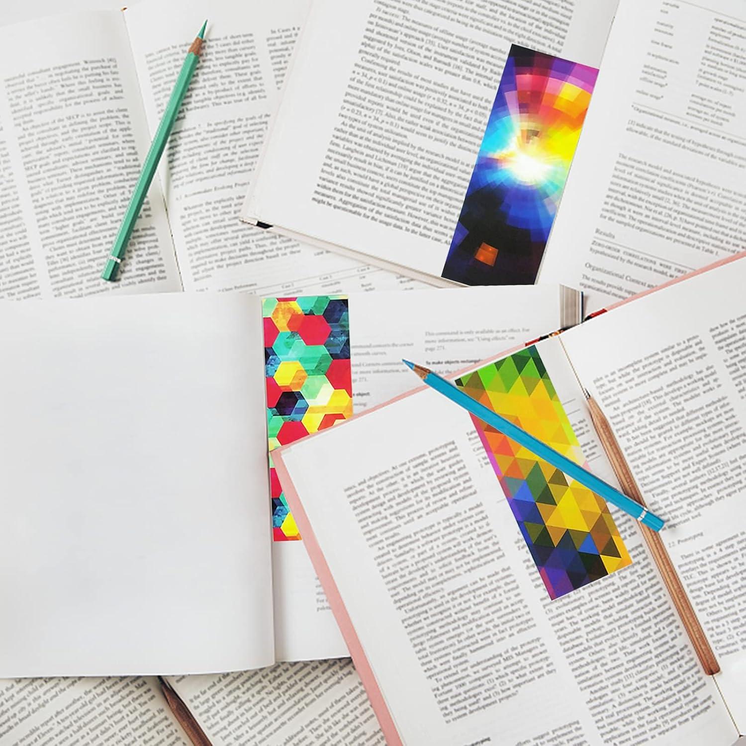 Marcadores de Libros Laminados QPEY - 160 Pcs Multicolor 14x3.8cm