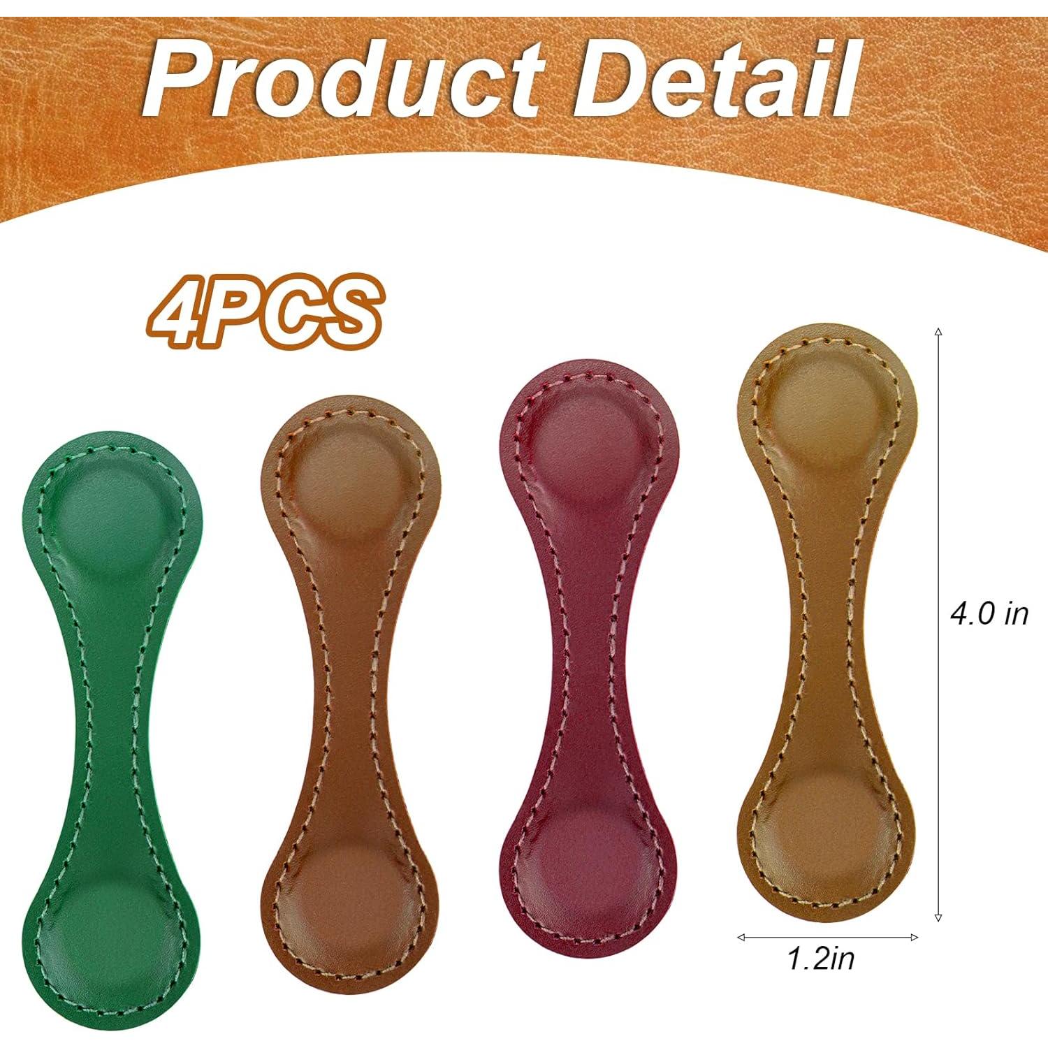 Set de 4 Marcadores Magnéticos de Cuero Mity Rain Vintage