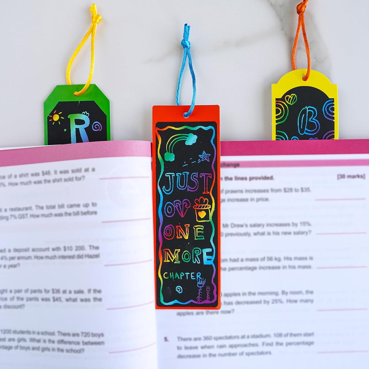 Kit de Manualidades Winlyn 48 Marcadores de Rascar Arcoíris